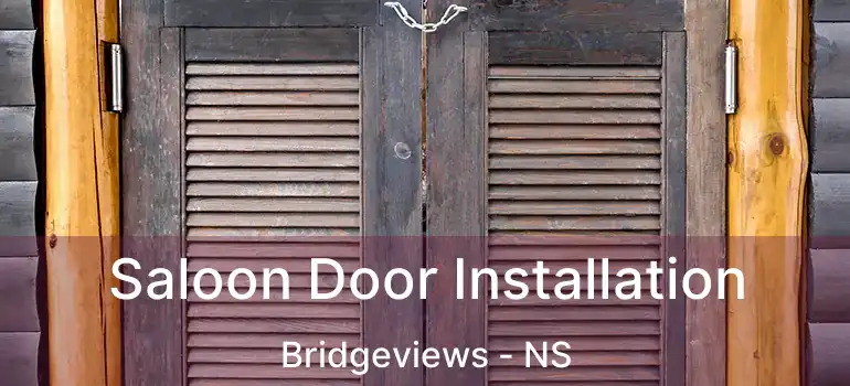  Saloon Door Installation Bridgeviews - NS