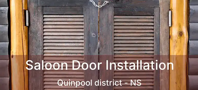  Saloon Door Installation Quinpool district - NS