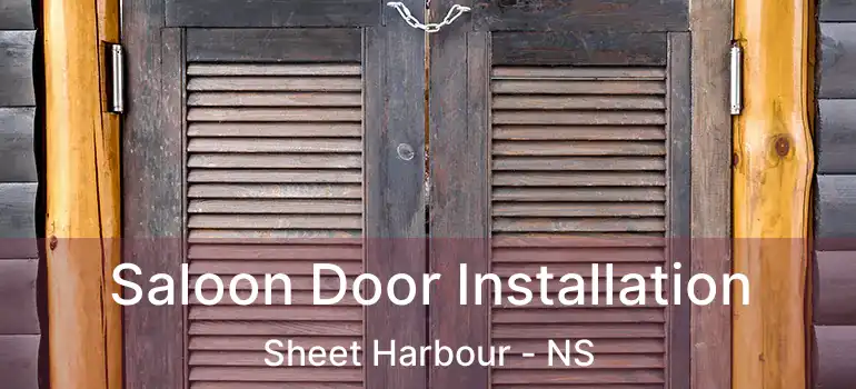  Saloon Door Installation Sheet Harbour - NS