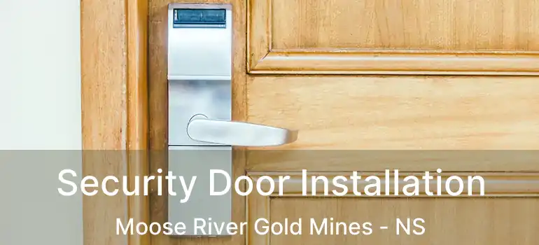  Security Door Installation Moose River Gold Mines - NS