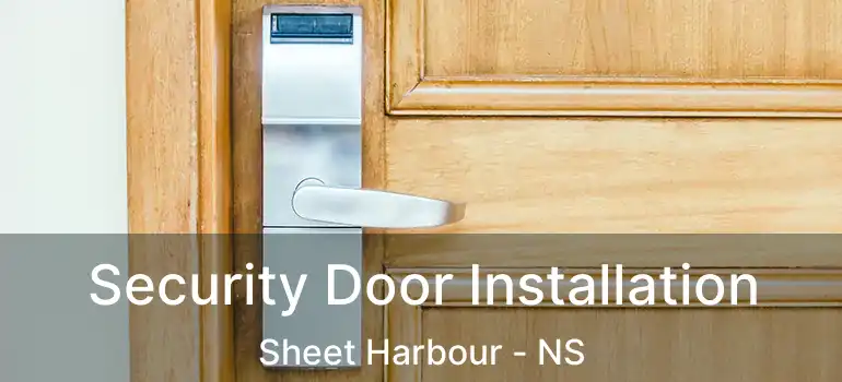  Security Door Installation Sheet Harbour - NS