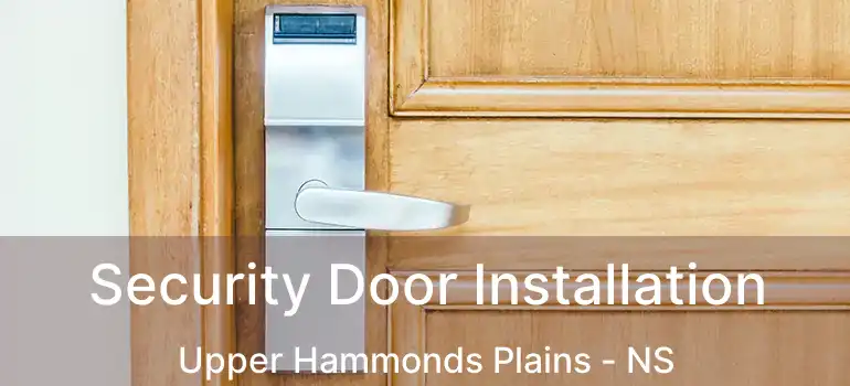  Security Door Installation Upper Hammonds Plains - NS