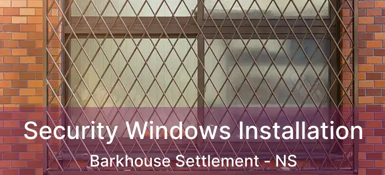  Security Windows Installation Barkhouse Settlement - NS