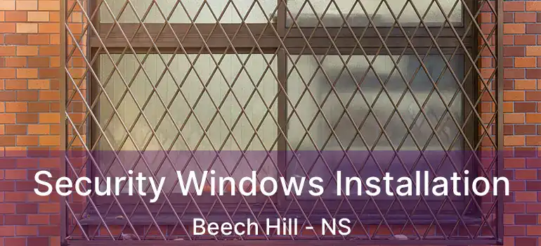  Security Windows Installation Beech Hill - NS