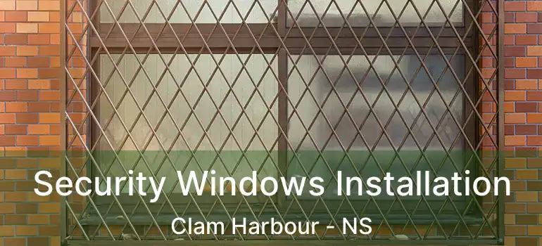  Security Windows Installation Clam Harbour - NS