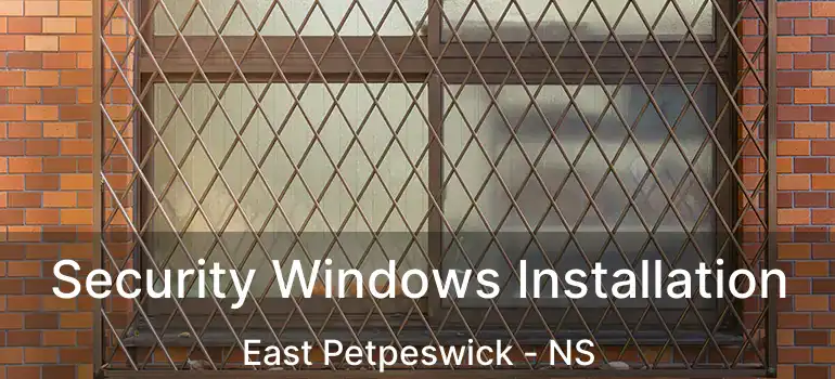  Security Windows Installation East Petpeswick - NS