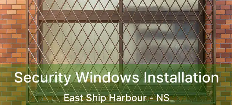  Security Windows Installation East Ship Harbour - NS