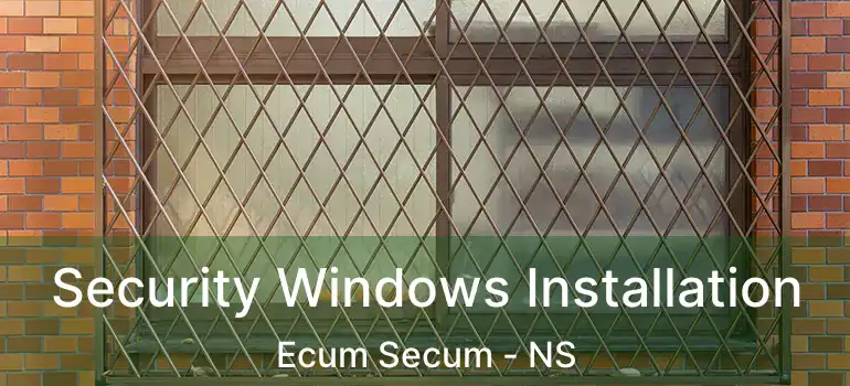  Security Windows Installation Ecum Secum - NS