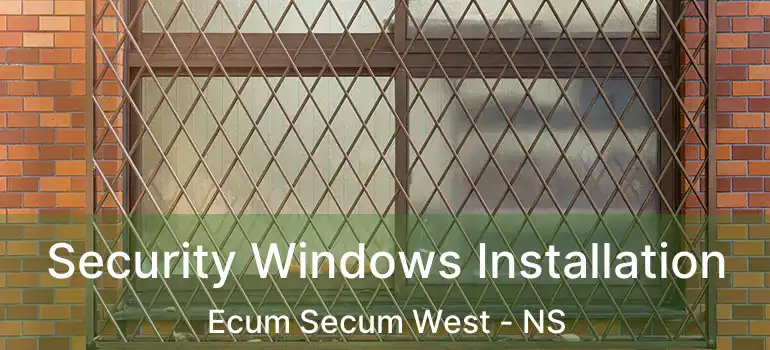  Security Windows Installation Ecum Secum West - NS