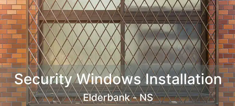  Security Windows Installation Elderbank - NS