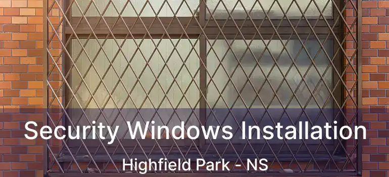  Security Windows Installation Highfield Park - NS