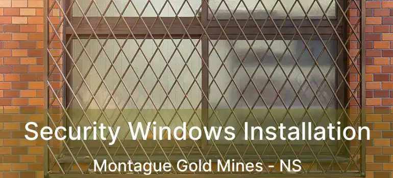  Security Windows Installation Montague Gold Mines - NS