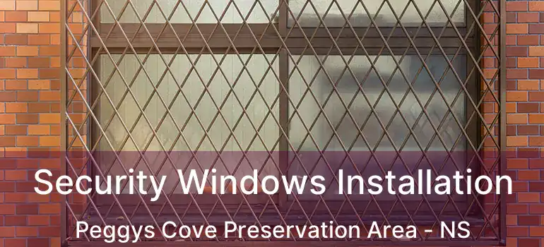  Security Windows Installation Peggys Cove Preservation Area - NS