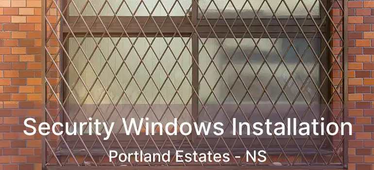  Security Windows Installation Portland Estates - NS