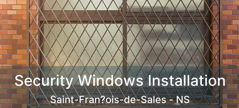  Security Windows Installation Saint-Fran?ois-de-Sales - NS