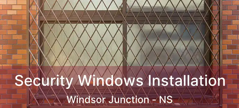  Security Windows Installation Windsor Junction - NS