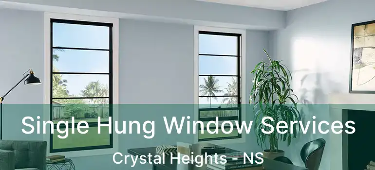  Single Hung Window Services Crystal Heights - NS