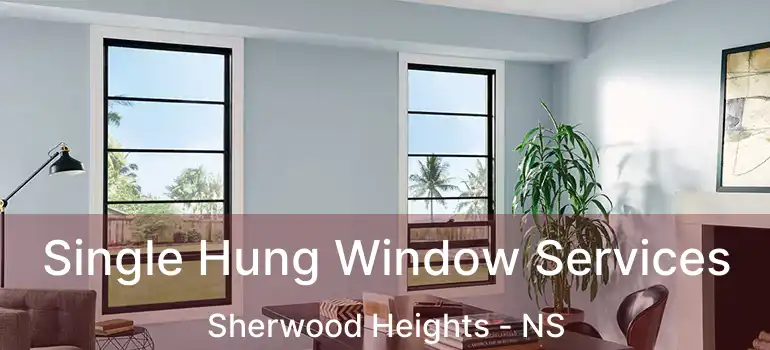  Single Hung Window Services Sherwood Heights - NS