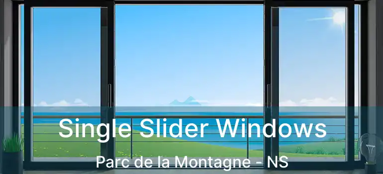  Single Slider Windows Parc de la Montagne - NS