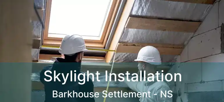  Skylight Installation Barkhouse Settlement - NS