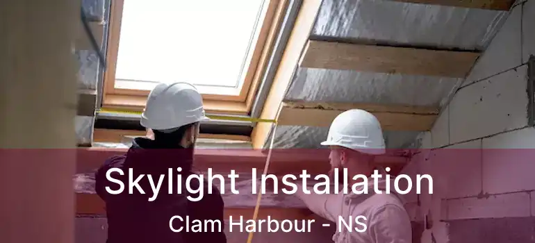  Skylight Installation Clam Harbour - NS