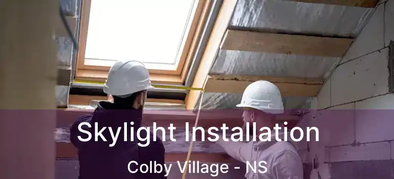  Skylight Installation Colby Village - NS