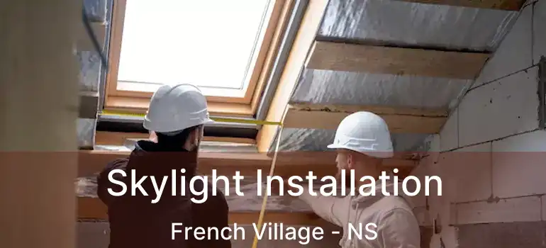  Skylight Installation French Village - NS