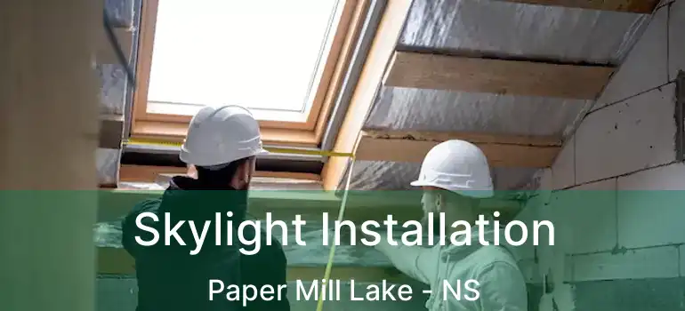  Skylight Installation Paper Mill Lake - NS