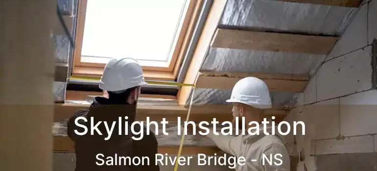  Skylight Installation Salmon River Bridge - NS