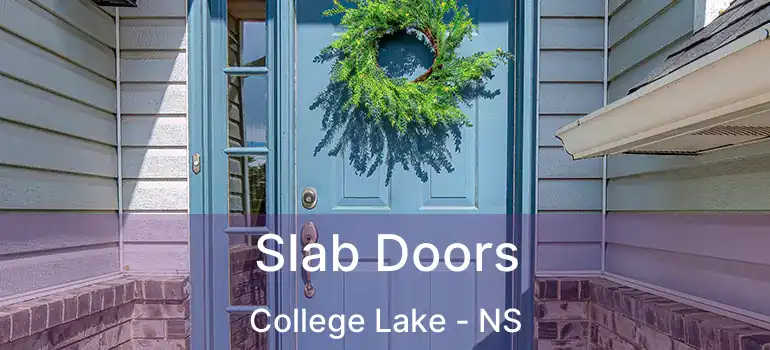  Slab Doors College Lake - NS