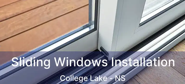  Sliding Windows Installation College Lake - NS