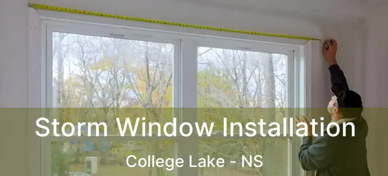  Storm Window Installation College Lake - NS