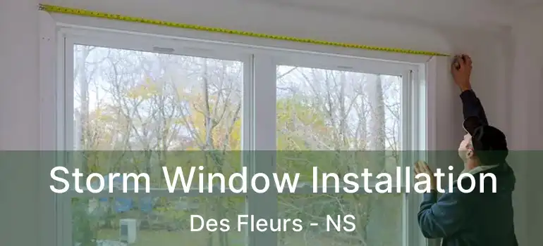  Storm Window Installation Des Fleurs - NS