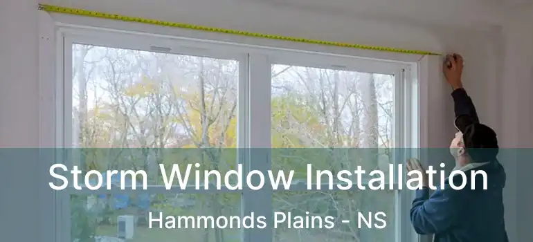  Storm Window Installation Hammonds Plains - NS