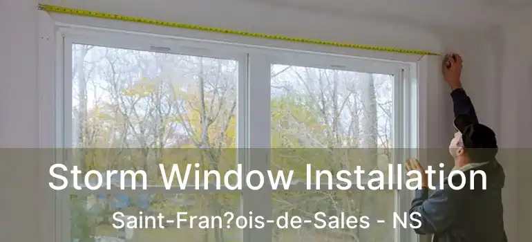  Storm Window Installation Saint-Fran?ois-de-Sales - NS