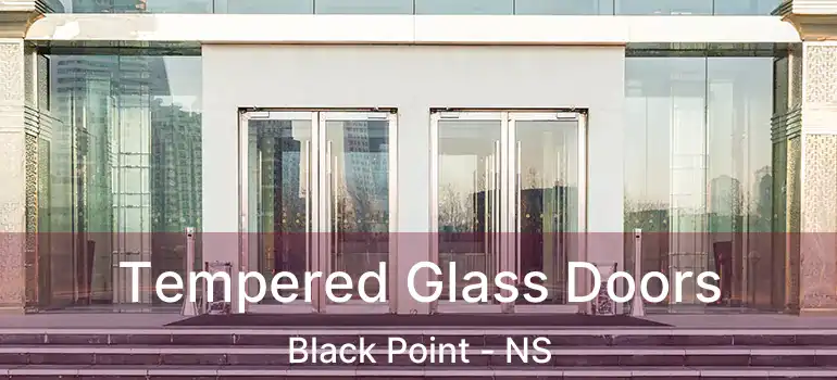  Tempered Glass Doors Black Point - NS