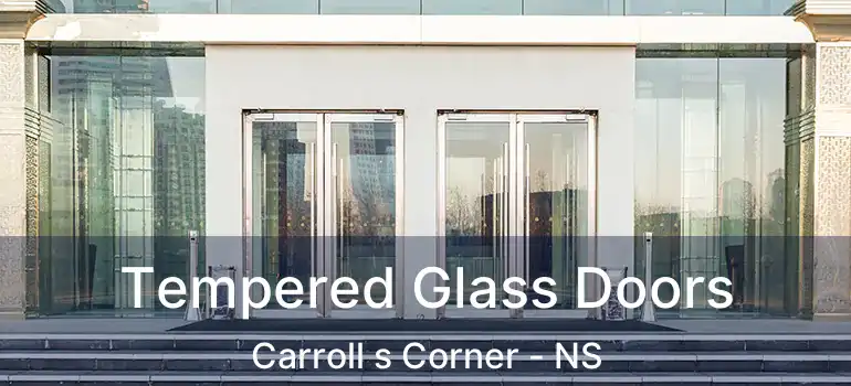  Tempered Glass Doors Carroll s Corner - NS