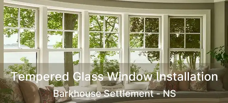  Tempered Glass Window Installation Barkhouse Settlement - NS