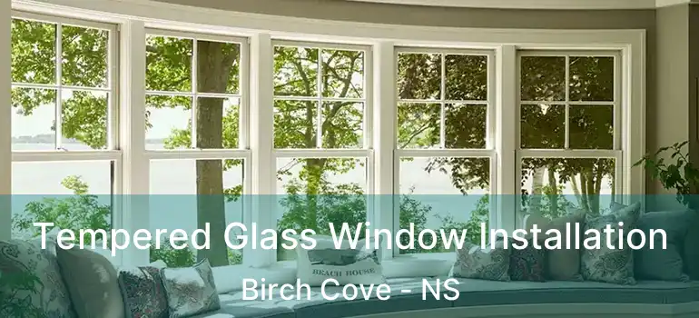  Tempered Glass Window Installation Birch Cove - NS