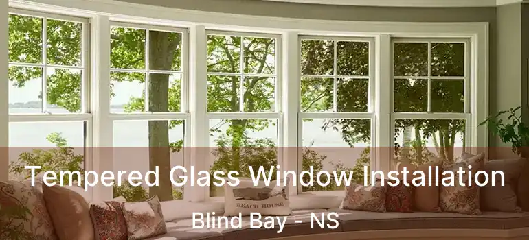  Tempered Glass Window Installation Blind Bay - NS