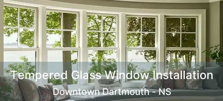  Tempered Glass Window Installation Downtown Dartmouth - NS