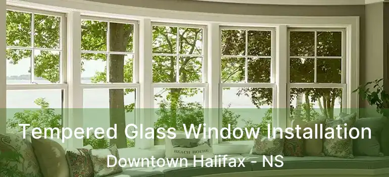  Tempered Glass Window Installation Downtown Halifax - NS