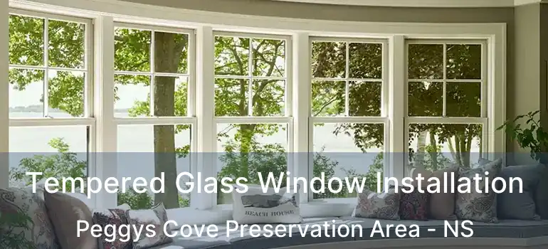  Tempered Glass Window Installation Peggys Cove Preservation Area - NS