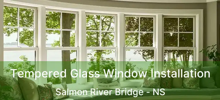  Tempered Glass Window Installation Salmon River Bridge - NS