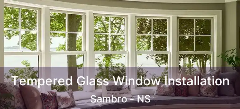  Tempered Glass Window Installation Sambro - NS