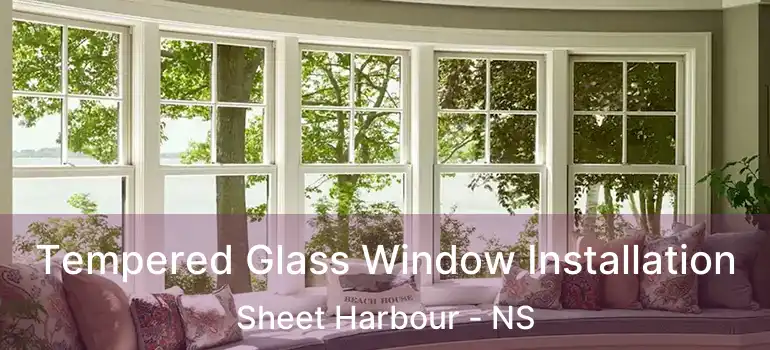  Tempered Glass Window Installation Sheet Harbour - NS