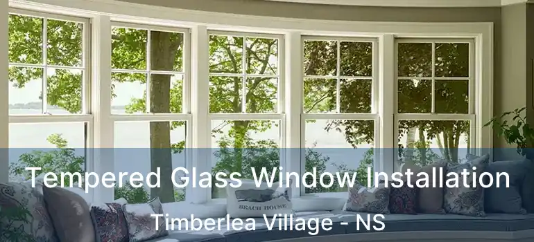  Tempered Glass Window Installation Timberlea Village - NS