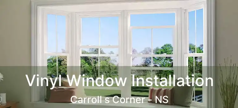  Vinyl Window Installation Carroll s Corner - NS