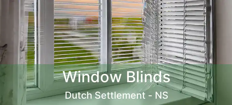  Window Blinds Dutch Settlement - NS