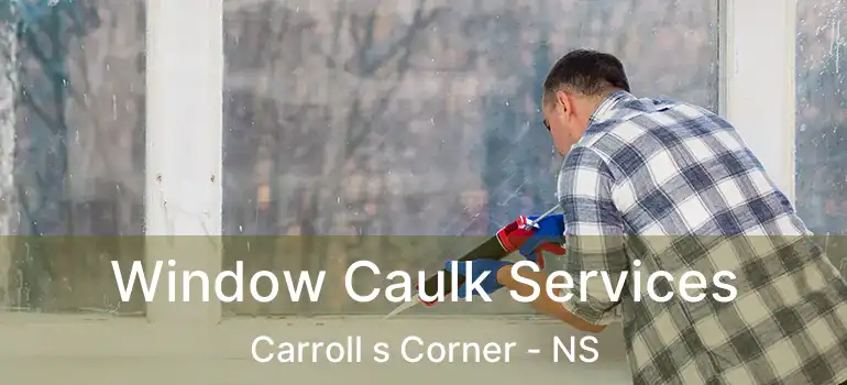  Window Caulk Services Carroll s Corner - NS